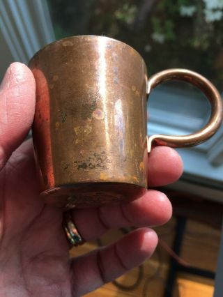 VTG British Royal Navy 1/2 Gill Copper Rum Measure Cup 53177 1952 H 6