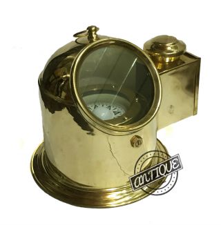 Dunkirk War Replicas Binnacle Head Compass Oil Lamp Night Decor Vintage Tabletop