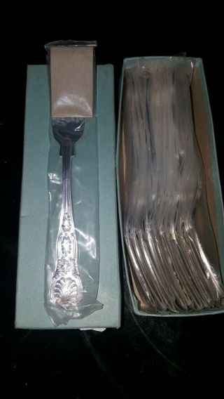 International Silver Brand Vintage Us Navy Forks Set Of 12 Nib 1963