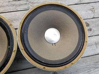 Vintage JBL D130 Audio Drivers Alnico Speakers Woofers 8 - ohm - 3