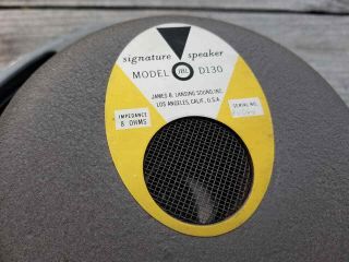 Vintage JBL D130 Audio Drivers Alnico Speakers Woofers 8 - ohm - 9