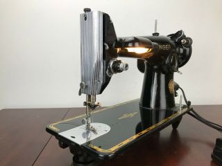 Vintage Singer 201 - 2 Sewing Machine,  Serviced,  With Accessories 1953