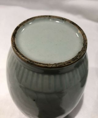 Pair Antique Chinese Celadon Porcelain Vases,  Fabulous Color,  Design and Size 5