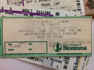 Pearl Jam Missoula MT 06/20/1998 Poster Rare 11