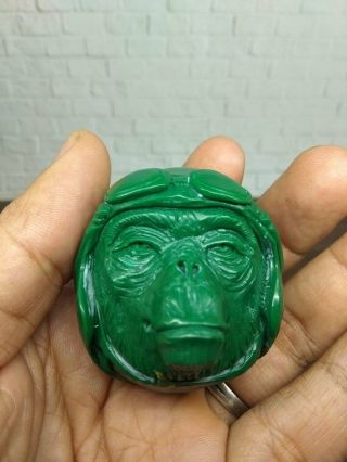 Monkey Gorilla Ape King Kong Helmet Head from Billiard Ball Number 6 Carved 6