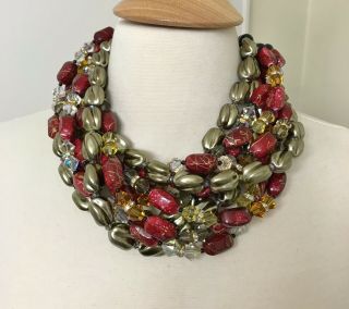 Spectacular Necklace In The Style Of Angela Caputi