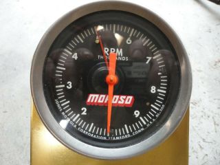 Vintage Moroso Jones Motorola Cable Drive Tachometer Nos Gauge Drag Race Gasser