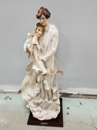 Vintage Giuseppe Armani " Wedding On Balcony " 407f Bride And Groom Figurine