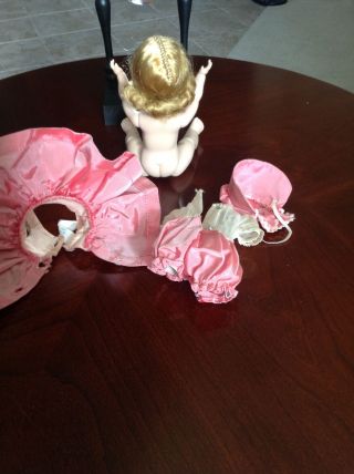 VINTAGE 1953 - 54 Madame Alexander kin SLW Pink Taffeta and Bonnet 3