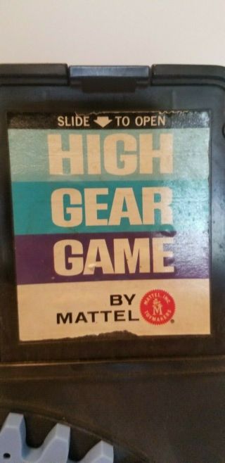 Vintage 1962 Mattel High Gear Board Game Turning Interlocking Gears Family Fun 3