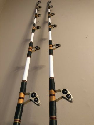 Fin - Nor tycoon Custom 7’6” Trolling Rods 130 80 Vintage Fishing Afto Big Game 2