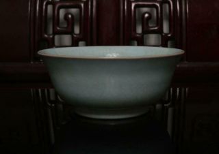 Old Chinese Ru Kiln Celadon Porcelain Bowl 5.  51” 4