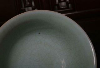 Old Chinese Ru Kiln Celadon Porcelain Bowl 5.  51” 5