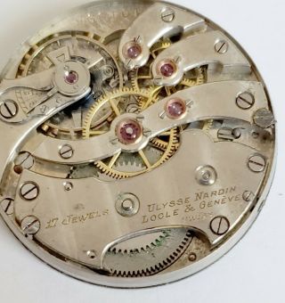 Ulysse Nardin Antique Pocket Watch Movement 06 - 2219