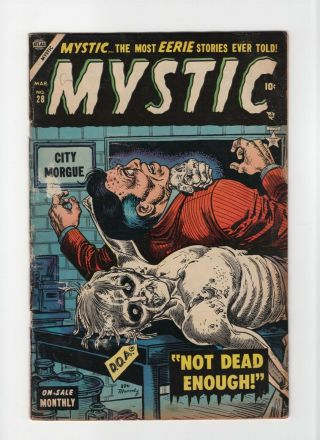 Mystic 28 Vintage Marvel Atlas Comic Pre - Code/hero Horror Golden Age 10c