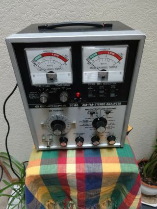 Vintage Radio Sencore Model Sg165 Am - Fm Stereo Tuner Performance Analyzer