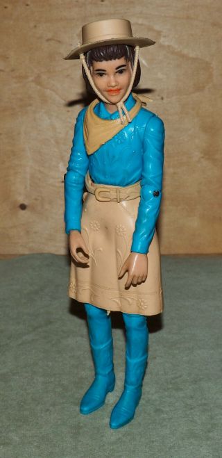Vintage Janice West Cowgirl Action Figure W/ Accessories - Marx 1967 Johnny West