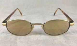 Vintage Revo 1112 / 010 Gold Mirror Lens Tortoise Sunglasses - Made In Italy