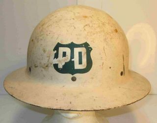 Ww2 Civil Defense York City Police Department Nypd Helmet