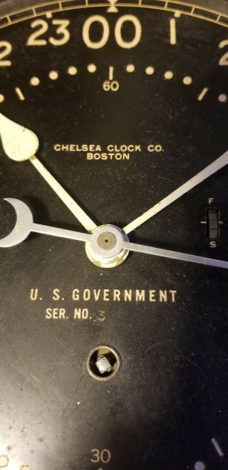 1954 US Government Chelsea Ships Clock 24 hour Dial 4