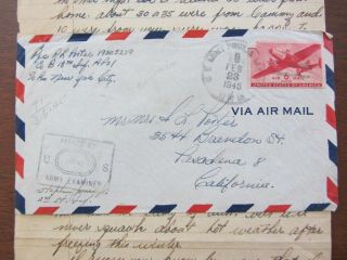 WWII letters,  D - Day,  1st Division,  Belgium 