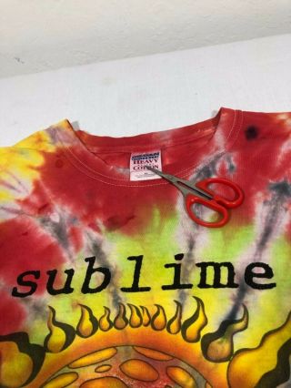 Vintage 90s Sublime Tie Dye Shirt Skunk Records Long Beach T Shirt XL Rare VTG 8