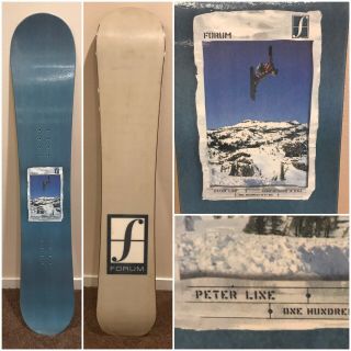 Vintage Forum Snowboard 1st Year Peter Line.  Never Ridden.  Rare 158cm