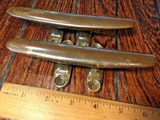 Vintage Solid Bronze Cleats 6 " Long