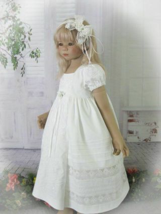 " Vintage White " Heirloom Style Dress Set For Your Special Himstedt Dolls.