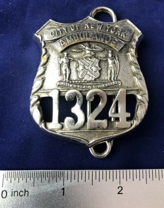 Ny - York City Ambulance Vintage Shield