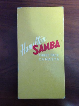 :: Hamilton Samba - Three Pack Canasta Playing Cards ::