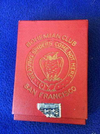 Vintage Bohemian Club San Francisco Playing Cards Owl Consolidated Automobile