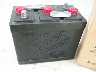 Indiana Shop Find=repo Vintage Ford 6 Volt Battery - Fits 1954 - 55 Ford