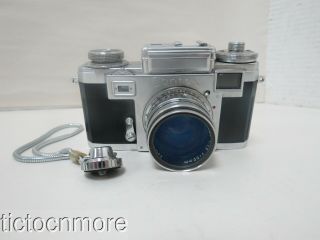 Vintage Contax Camera No.  V 23817 W/ Sonnar Zeiss - Opton Lens 1:1.  5 F=50mm