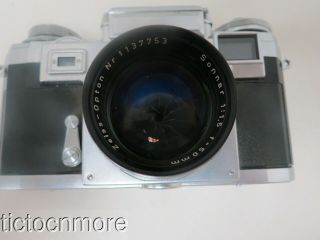 VINTAGE CONTAX CAMERA No.  V 23817 w/ SONNAR ZEISS - OPTON LENS 1:1.  5 f=50mm 6