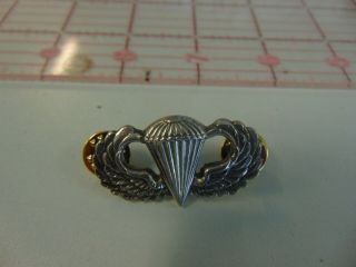 Vintage U.  S.  Airborne Paratroopers Jump Wings Sterling.  B51 - 23