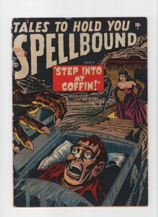 Tales To Hold You Spellbound 1 Vintage Marvel Atlas Comic Pre - Hero Horror 10c
