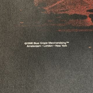 Vintage 1998 Rammstein Long Sleeve Tour T Shirt Black XL Sehnsucht Blue Grape 3