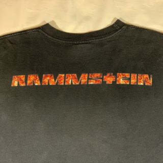Vintage 1998 Rammstein Long Sleeve Tour T Shirt Black XL Sehnsucht Blue Grape 8