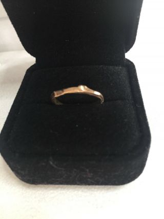 Me & Ro 10k Gold Twig Stacking Ring C.  2000 Very Rare Size 6