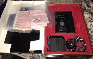 Vintage Sony Walkman Wm - 3 Stereo Cassette Player Deluxe W/box Parts/repair