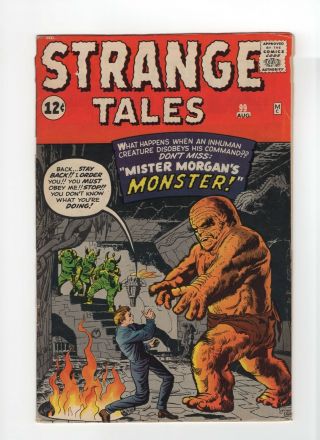 Strange Tales 99 Fn,  6.  5 Vintage Marvel Atlas Comic Pre - Hero Horror Silver 12c