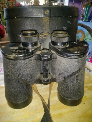 Bausch & Lomb Us Navy Bu Ships Mark 28 Model O 7x50 Binoculars 1943