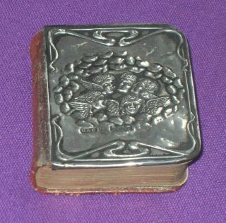 Edwardian 1906 Art Nouveau Sterling Silver Miniature Common Prayer Book Antique