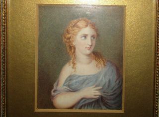 FINE,  ANTIQUE,  GEORGIAN,  MINIATURE PORTRAIT PAINTING IN FRAME 3