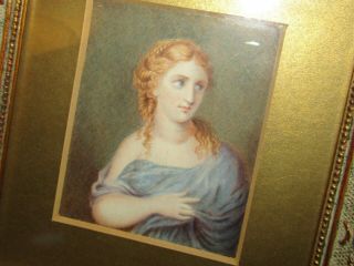 FINE,  ANTIQUE,  GEORGIAN,  MINIATURE PORTRAIT PAINTING IN FRAME 4