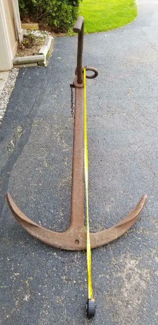 Antique Great Lakes Forged Cast Iron Nautical Maritime Navy Ship Boat Anchor