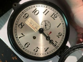 Antique Chelsea Ship Clock Co.  Maritime Nautical Chronometer Navy Bakelite 4