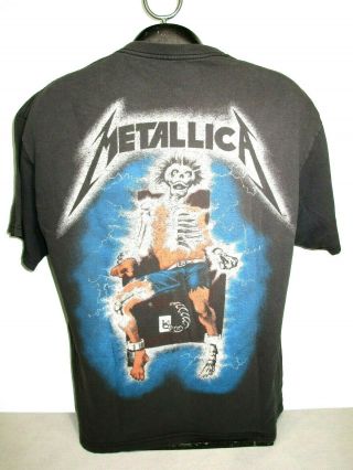 Metallica Vintage T Shirt Ride The Lightning Xl Thrash Metal Band/tour