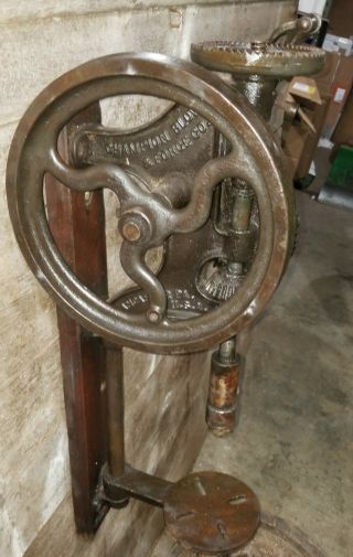 Antique Champion Blower & Forge Co.  Post Drill.  50 Pounds